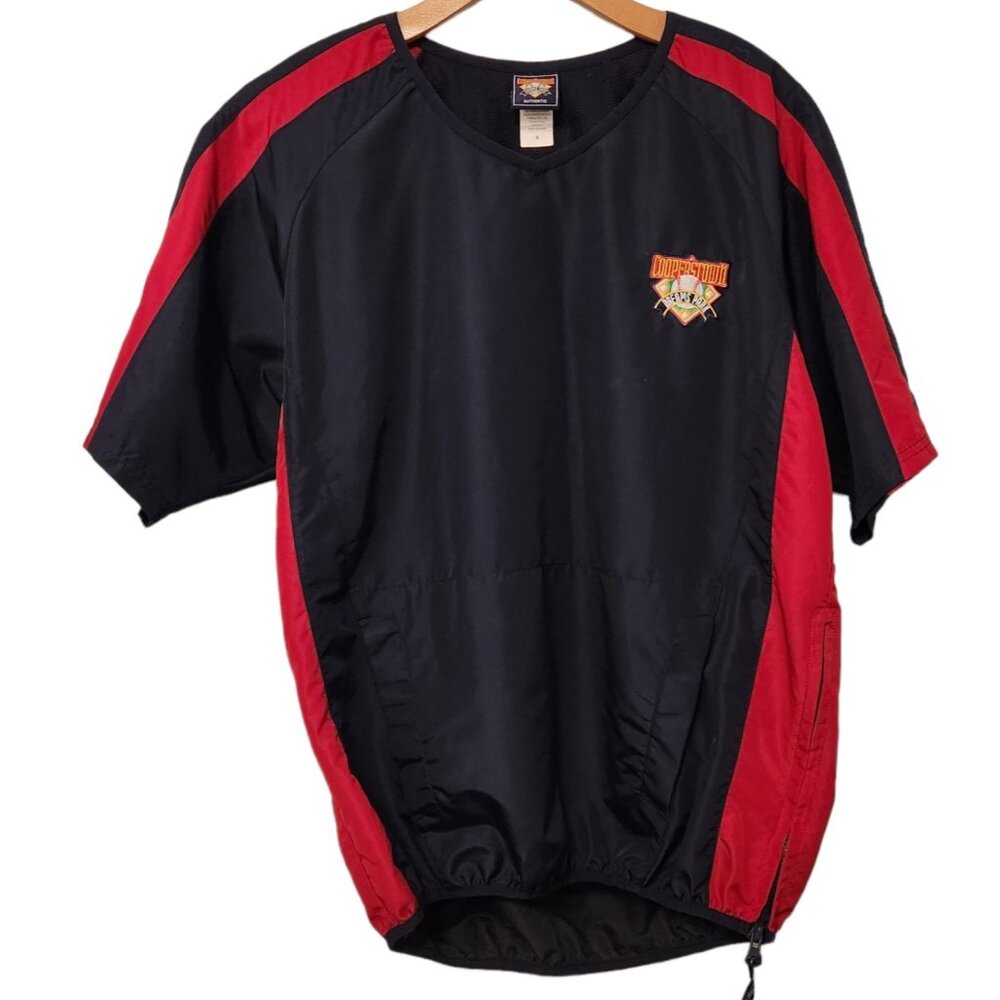 Cooperstown‎ Jacket Dreams Park Mens Pullover Warm Up Jacket Vented Blue Size S